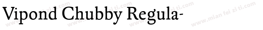 Vipond Chubby Regula字体转换